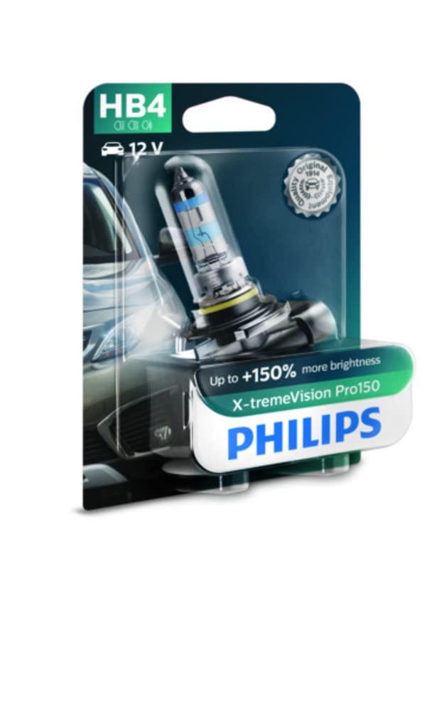PHILIPS HB4 X-tremeVision Pro150 Headlight Bulb, 55W, 3500K – Planet Car  Care