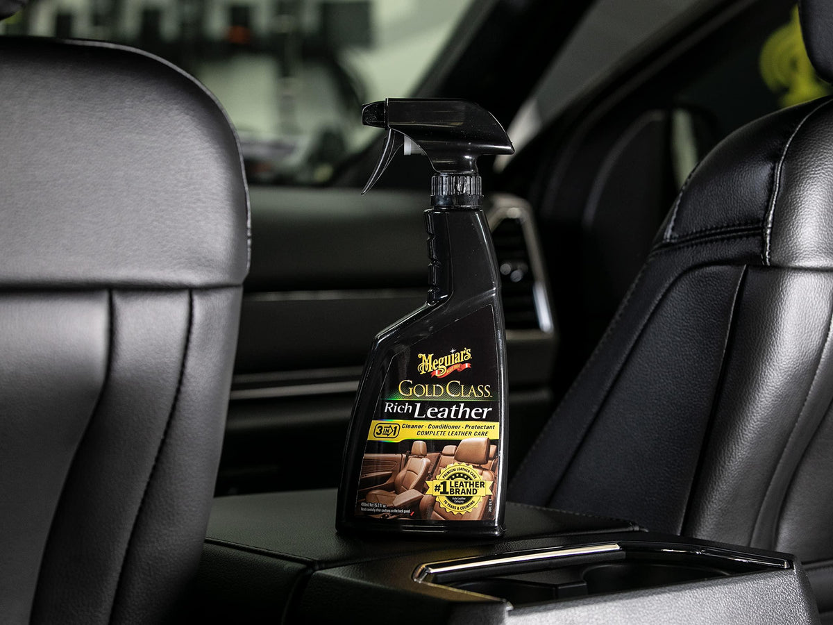 Meguiars Gold Class Leather & Vinyl Cleaner, leather seat cleaner