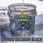 Chemical Guys Heavy Duty Ultra Clear Detailing Bucket Smoked Obsidian Black, 16L