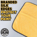 Chemical Guys Professional Grade Microfiber Towel, Yellow, 40x40cm, Pack of 3 - Planet Car Care