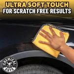 Chemical Guys Professional Grade Microfiber Towel, Yellow, 40x40cm, Pack of 3 - Planet Car Care