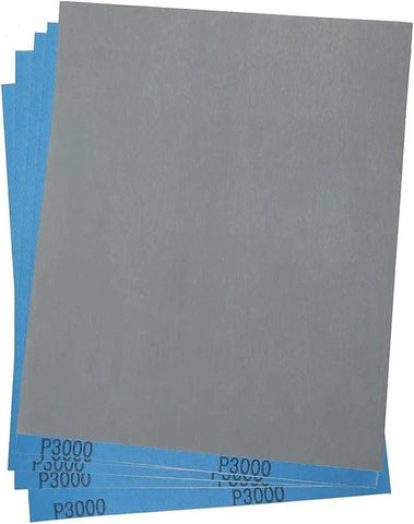 Lezzon SuperFine 3000 Grit Wet & Dry Sand Paper, 9"x 5.5"