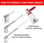 Bear Force Stainless Steel Foam Cannon Inlet - 1/4 Plug