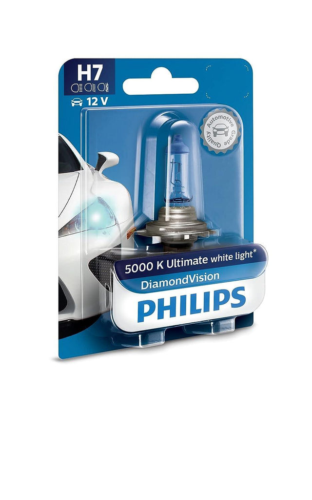 Philips H7 Diamond Vision Headlight Bulb, 55w, 5000k at Rs 779