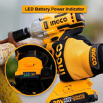 INGCO CIWLI2001 Cordless Li-Ion Impact Wrench Brushless Motor 20V - Battery & Charger Not Included - Planet Car Care