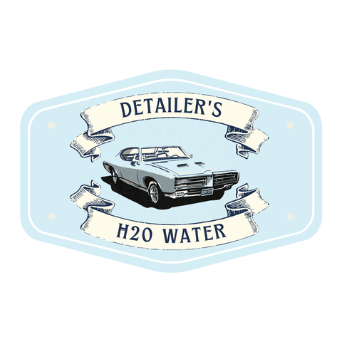 PCC Spray Bottle Vinyl Sticker, H20 Water, Set of 4 - Planet Car Care