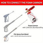 Bear Force Brass Foam Cannon 1L Inlet - 1/4 Plug