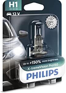 Philips X-tremeVision Pro150 H1 H4 H7 H11 HB3 HB4 HIR2 New Generation 150%  Brighter Car Halogen Headlight White Auto Lamps, Pair